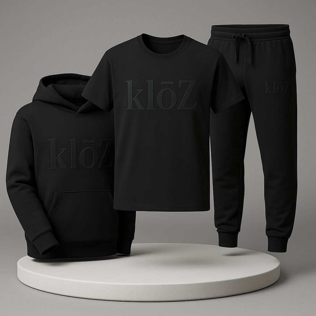 The klōZ® BLACK PACK🖤– Essentials, Elevated in Midnight