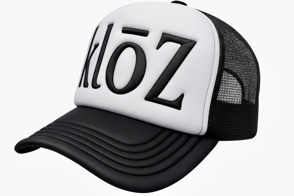 klōZ® BIG BLACK LOGO Embroidered Foam Trucker Hat