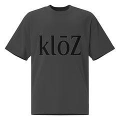 klōZ® BIG BLACK LOGO Oversized Faded T-Shirt